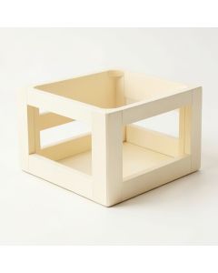 Holly Crossing Empty Furniture-Style Pet Crate - Cream (synthetic illustration; no displayed measurements)