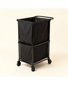 3 Bag Heavy Duty Divided Laundry Hamper Sorter Cart With Wheels And Hanging Bar (synthetic illustration; no displayed measurements)