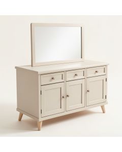 Poplin 72 '' Vanity Base Only With Furniture Legs , 4 Doors And 3 Drawers (synthetic illustration; no displayed measurements)