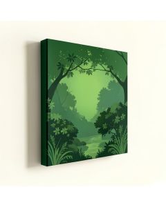 The Zen Garden - Wrapped Canvas Graphic Art Print (synthetic illustration; no displayed measurements)