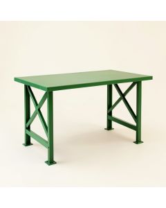 Alder Branch Empty Workshop Workbench - Green (synthetic illustration; no displayed measurements)