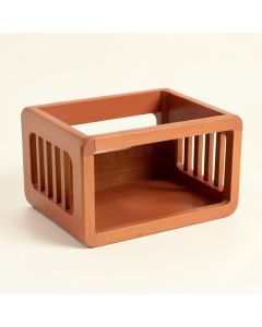 Reed Crest Empty Furniture-Style Pet Crate - Terracotta (synthetic illustration; no displayed measurements)