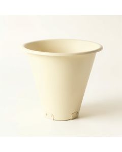 Dawn Crest Empty Railing Planter With Integral Brackets - Ivory (synthetic illustration; no displayed measurements)