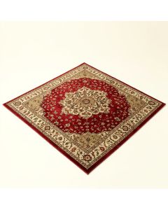 Oldenzaal Oriental Machine Made Power Loom Wool/Polyester Red/Beige/Brown Area Rug (synthetic illustration; no displayed measurements)
