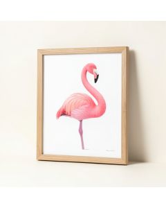 Flamingo By Suren Nersisyan - Print (synthetic illustration; no displayed measurements)