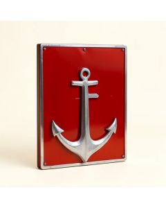 Merrydale Lake Life With Anchor Beautiful Solid Steel Home Decor Metal Art Wall Sign (synthetic illustration; no displayed measurements)