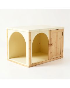 Cedar Bend Empty Furniture-Style Litter Enclosure - Cream (synthetic illustration; no displayed measurements)