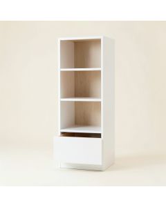 Willow Bend Narrow Cubby Tower - White (synthetic illustration; no displayed measurements)