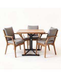 Grampian 3 Piece Bistro Set With Cushions (synthetic illustration; no displayed measurements)