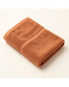 Clay Bend Bath Towel - Terracotta (synthetic illustration; no displayed measurements)
