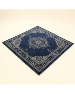 Truman Bohemian Medallion Textured Weave Indoor/Outdoor Navy Area Rug (synthetic illustration; no displayed measurements)