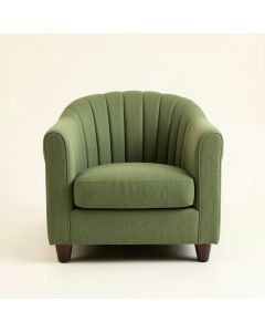 Linden Dell Upholstered Armchair - Green (synthetic illustration; no displayed measurements)