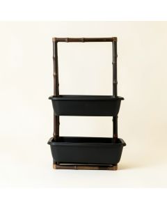 Oak Bluff Empty Vertical Garden Frame - Black (synthetic illustration; no displayed measurements)