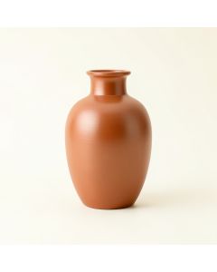 Birch Crest Empty Decorative Vase - Terracotta (synthetic illustration; no displayed measurements)
