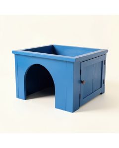 Ash Edge Empty Furniture-Style Litter Enclosure - Blue (synthetic illustration; no displayed measurements)