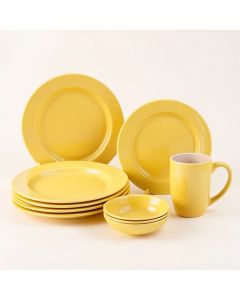 Wellman Bee Sweet 16 Piece Dinnerware Set , Service For 4 (synthetic illustration; no displayed measurements)