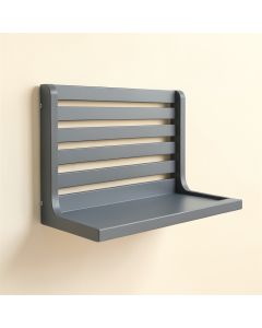 Wren Crest Wall-Mounted Entryway Organizer Shelf - Gray (synthetic illustration; no displayed measurements)
