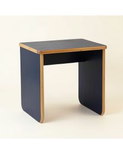 Clay Arc Small Writing Desk - Navy (synthetic illustration; no displayed measurements)