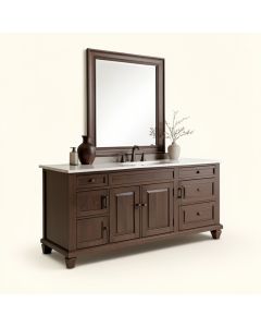 Colonial 60 '' Double Bathroom Vanity Set (synthetic illustration; no displayed measurements)