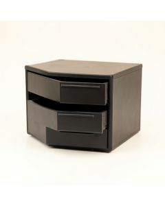 Holly Canyon Small-Parts Storage Drawer Cabinet - Black (synthetic illustration; no displayed measurements)