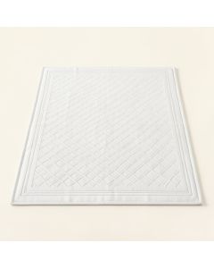 Sage Brook Rectangular Outdoor Rug - White (synthetic illustration; no displayed measurements)