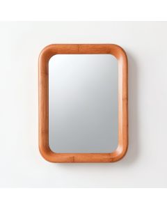 Ridge Bridge Framed Wall Mirror - Terracotta (synthetic illustration; no displayed measurements)