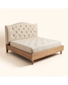 Aafreen Queen Tufted Upholstered Low Profile Standard Bed (synthetic illustration; no displayed measurements)