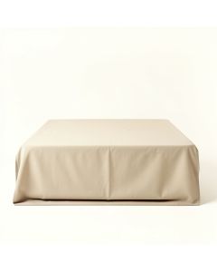 Cedar Bluff Flat Bed Sheet - Beige (synthetic illustration; no displayed measurements)