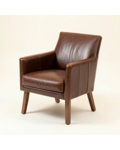 Collinson Genuine Leather Upholstered Dining Chair (synthetic illustration; no displayed measurements)