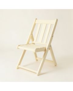 Field Bend Folding Outdoor Chair - Cream (synthetic illustration; no displayed measurements)