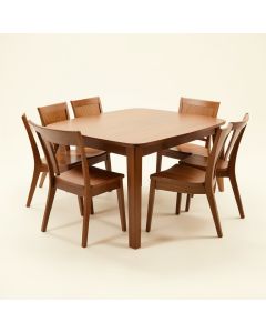 Itchington 7 - Piece Butterfly Leaf Dining Set (synthetic illustration; no displayed measurements)
