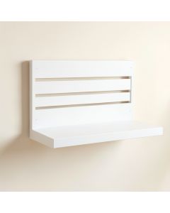 Linden Bridge Wall-Mounted Entryway Organizer Shelf - White (synthetic illustration; no displayed measurements)