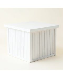 Meadow Dale Closed Outdoor Storage Box - White (synthetic illustration; no displayed measurements)