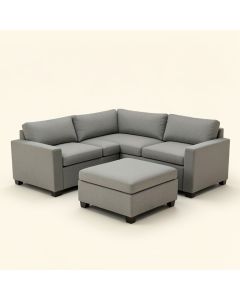 Fitchner 131 '' Wide Reversible Corner Sectional With Ottoman (synthetic illustration; no displayed measurements)