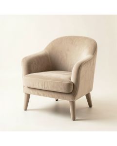 Moss Crossing Upholstered Armchair - Beige (synthetic illustration; no displayed measurements)