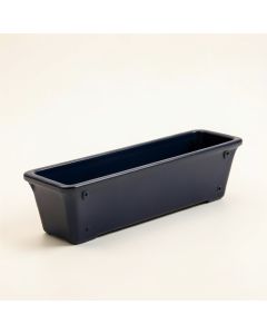 Flint Crest Empty Railing Planter With Integral Brackets - Navy (synthetic illustration; no displayed measurements)