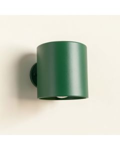 Cedar Bluff Wall Sconce Mounted On A Plain Wall - Green (synthetic illustration; no displayed measurements)