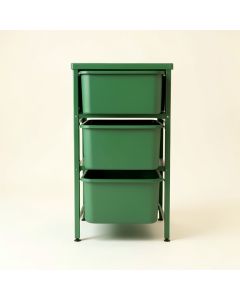 Fern Dale Freestanding Pull-Out Hamper Cabinet - Green (synthetic illustration; no displayed measurements)