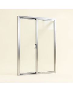 Humphrey 56 '' - 60 '' W X 76 '' H Door Opening Sliding Semi-Frameless Shower Door (synthetic illustration; no displayed measurements)