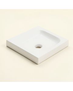 Fauceture 25.19 '' Single Bathroom Vanity Top In White With Sink (synthetic illustration; no displayed measurements)