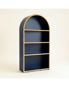Elm Crest Freestanding Bookcase - Navy (synthetic illustration; no displayed measurements)