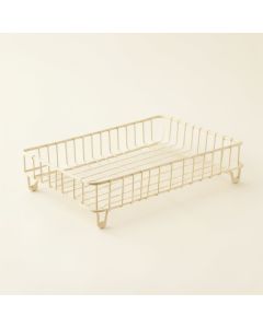 Spruce Falls Empty Under-Desk Cable Tray - Ivory (synthetic illustration; no displayed measurements)