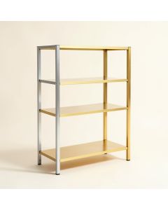 Athens 90.5 '' H X 37.5 '' W Steel Etagere Bookcase (synthetic illustration; no displayed measurements)