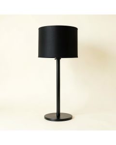 Glen Bridge Floor Lamp With A Plain Fabric Shade - Black (synthetic illustration; no displayed measurements)