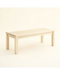 Hazel Dale Indoor Bench - Ivory (synthetic illustration; no displayed measurements)