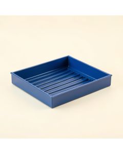 Ridge Edge Empty Under-Desk Cable Tray - Blue (synthetic illustration; no displayed measurements)