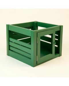 Maple Falls Empty Furniture-Style Pet Crate - Green (synthetic illustration; no displayed measurements)