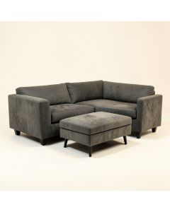 Stanger 115 '' Wide Microfiber/Microsuede Reversible Modular Sofa & Chaise With Ottoman (synthetic illustration; no displayed measurements)