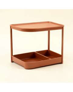 Shore Branch Empty Coffee-Station Organizer - Terracotta (synthetic illustration; no displayed measurements)