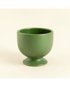 Reed Branch Empty Candle Holder - Green (synthetic illustration; no displayed measurements)